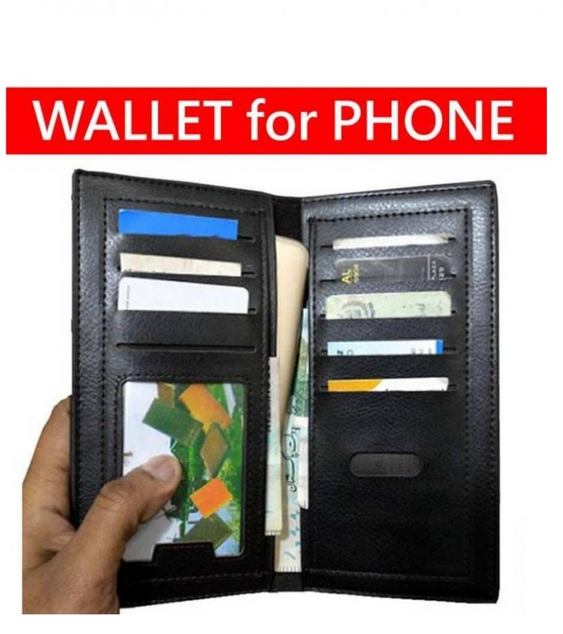 Long Wallet for Smartphone/Cash/Cards (Upto 6 Phone Space) - Gents Wallet