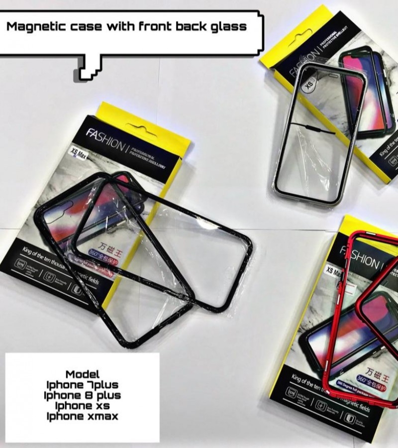 MAGNETIC CASE WITH FRONT BACK GLASS