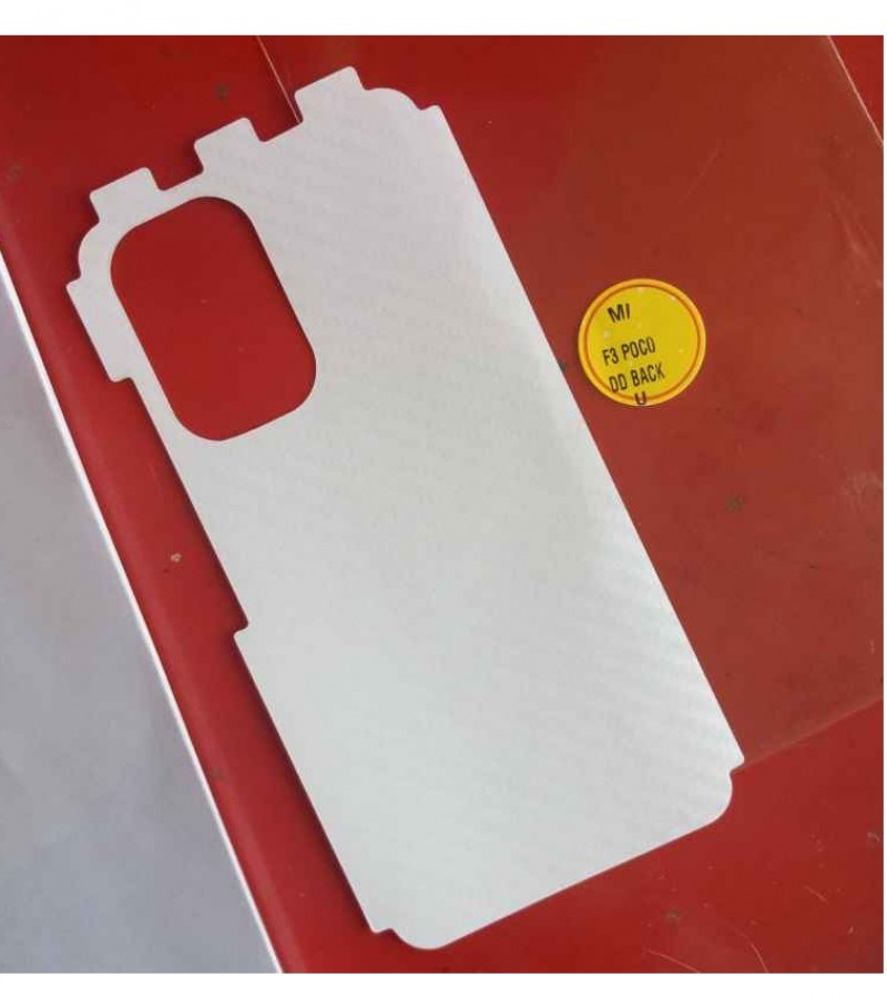 Mi Poco F3 - Carbon fibre - Matte Mosaic Design - Back Skin - Back Protector - Sheet - 020