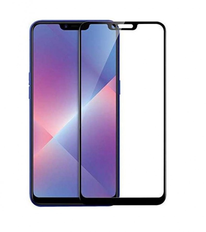 Oppoo A3S - Full coverage Protective Tempered Glass - Screen Protector
