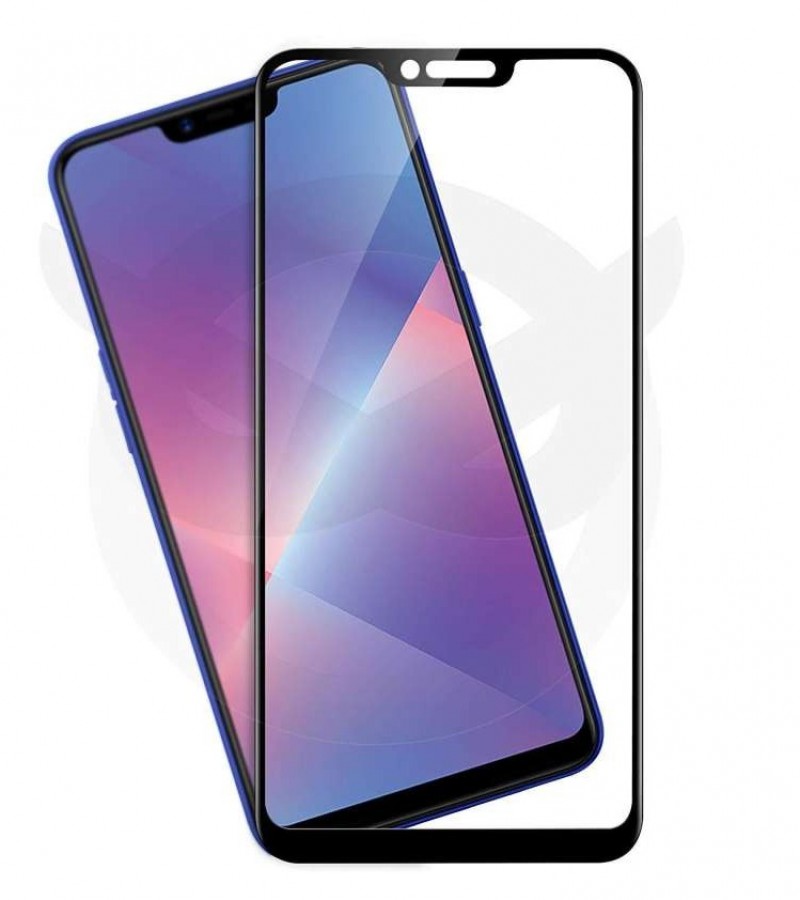 Oppoo A3S - Full coverage Protective Tempered Glass - Screen Protector