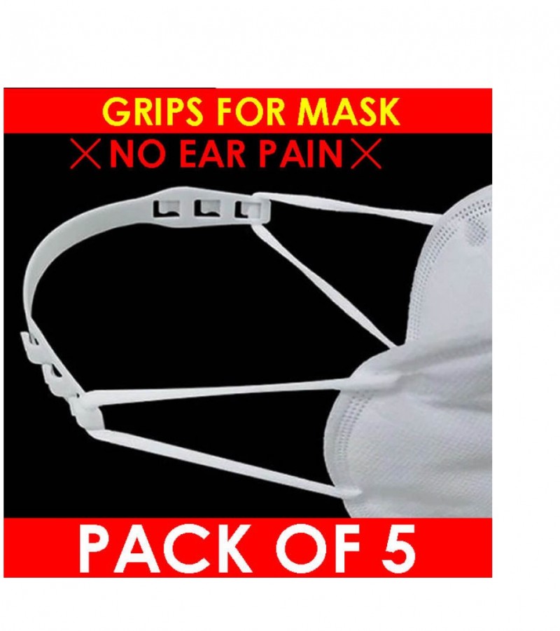 Pack of 50 - Mask Grip Adjustable Straps - Relief From Ear Pain