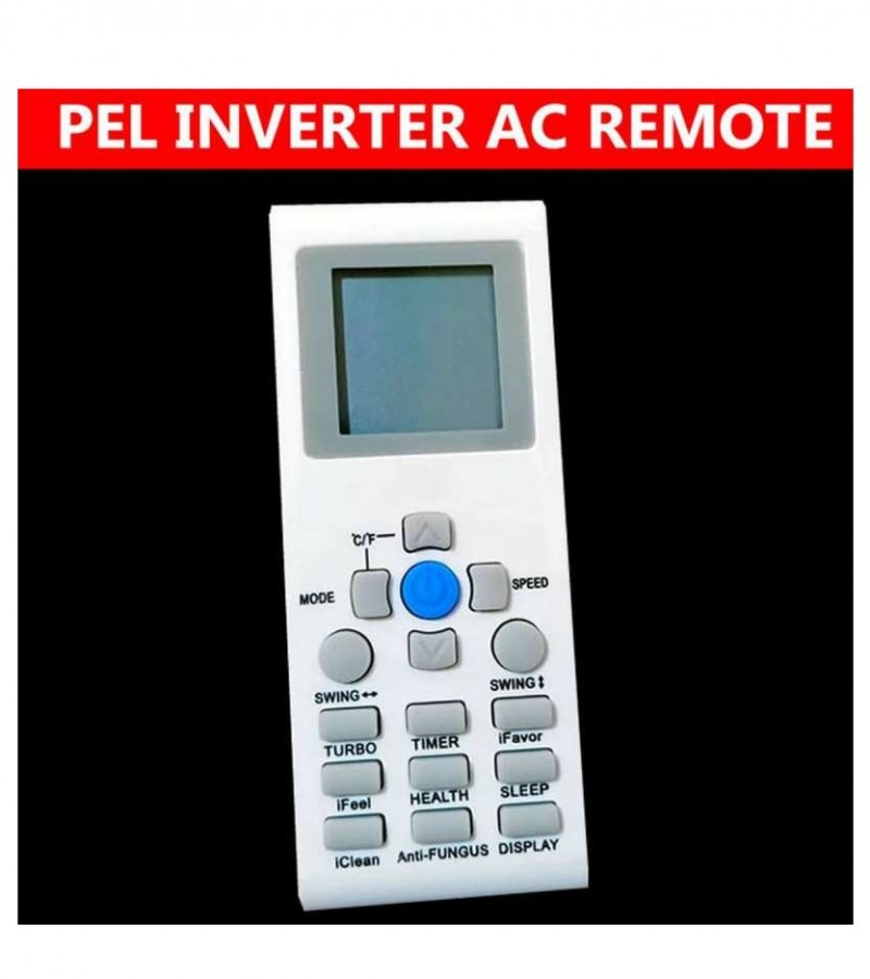 Pel Inverter AC Remote Control - For PEL Air Conditioner (INVERTER)