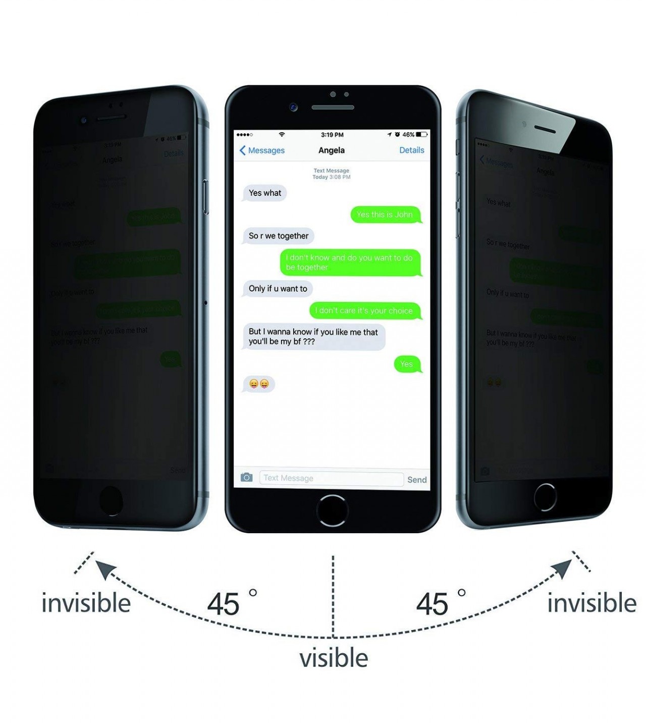 Privacy Glass For iphone 7+