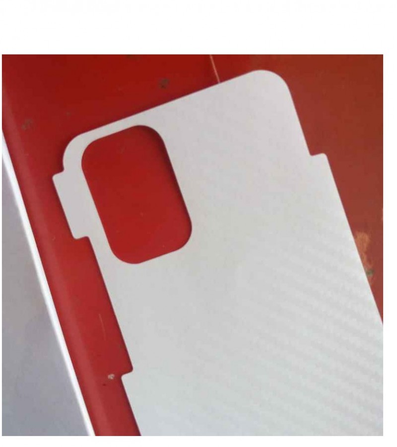 Redmi Note 10 - Carbon fibre - Matte Mosaic Design - Back Skin - Back Protector - Sheet - 020