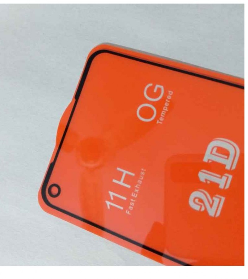 Samsung A21s - 9D - Full Glue - Full coverage - Edge to Edge - Protective Tempered Glass