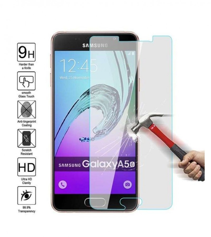 Samsung Galaxy A5 2016 / 2017 - 2.5D Plain & Polished - Protective Tempered Glass