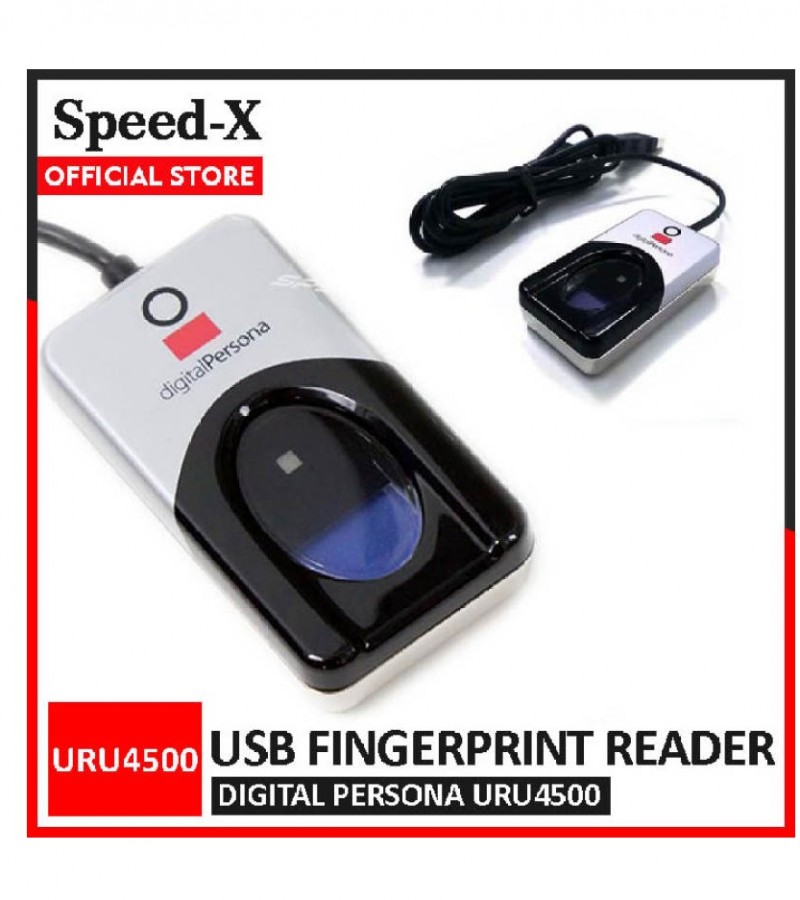 SpeedX USB Fingerprint Reader Digital Persona URU 4500 Finger Print Scanner