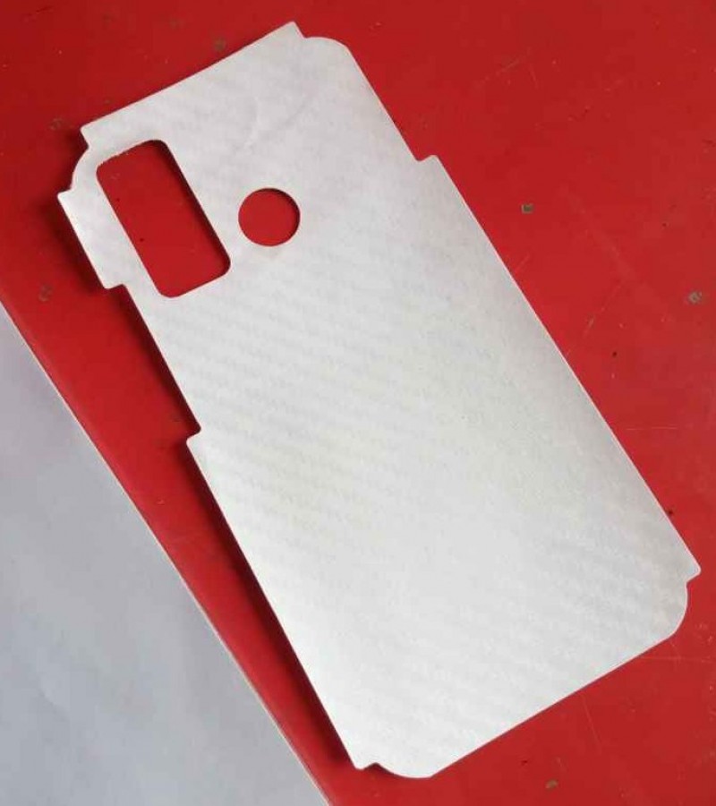 Tecno Camon 15 - Carbon fibre - Matte Mosaic Design - Back Skin - Back Protector - Sheet - 020