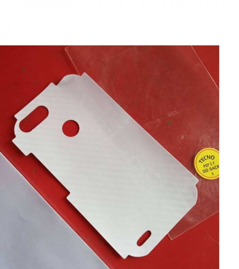 Tecno Pop 2F - Carbon fibre - Matte Mosaic Design - Back Skin - Back Protector - Sheet - 020
