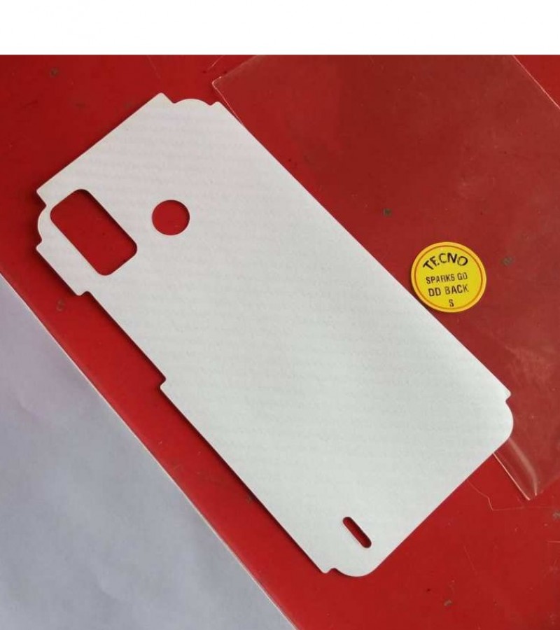 Tecno Spark 6 Go - Carbon fibre - Matte Mosaic Design - Back Skin - Back Protector - Sheet - 020