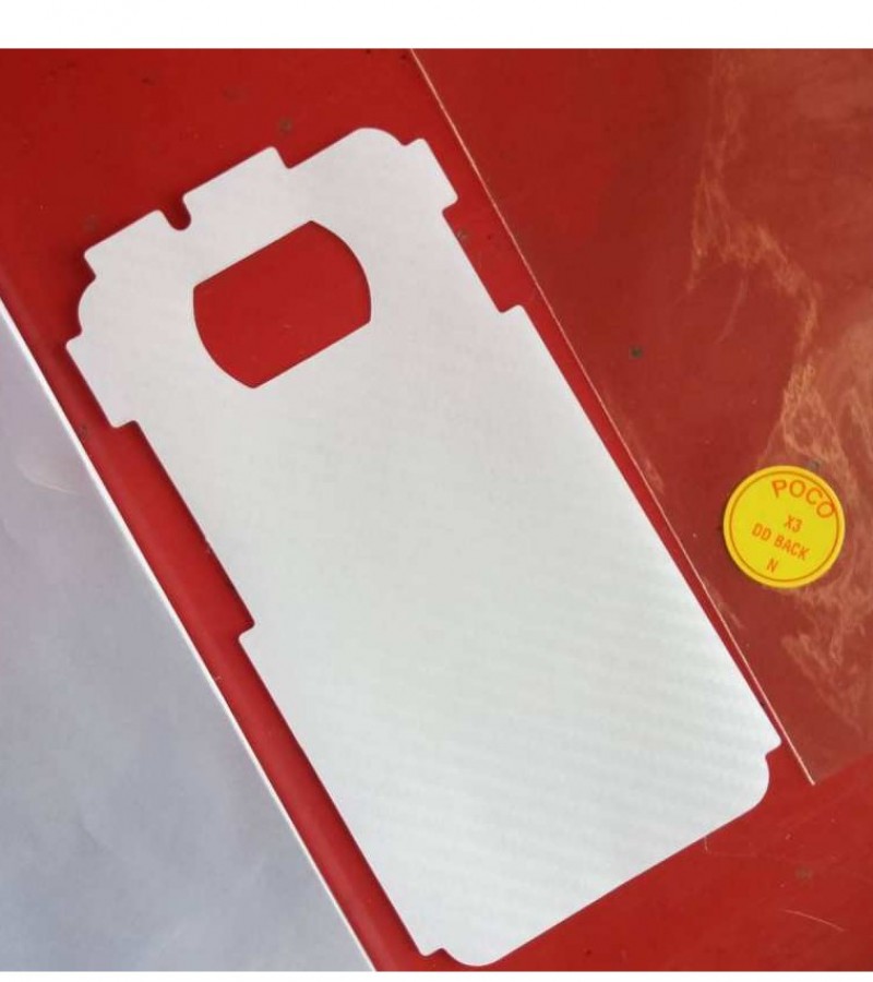Xiaomi Poco X3 - Carbon fibre - Matte Mosaic Design - Back Skin - Back Protector - Sheet - 020