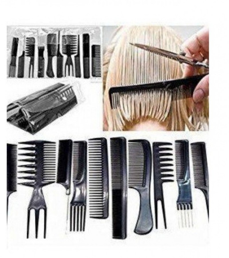 10pcs Set Professional Hair Comb