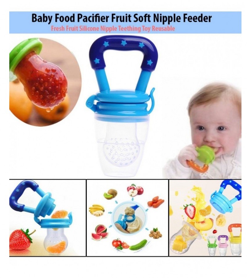 Baby Feeder Pacifier Food Feeding Fruit Fresh Silicone Teether Soother Nibbler