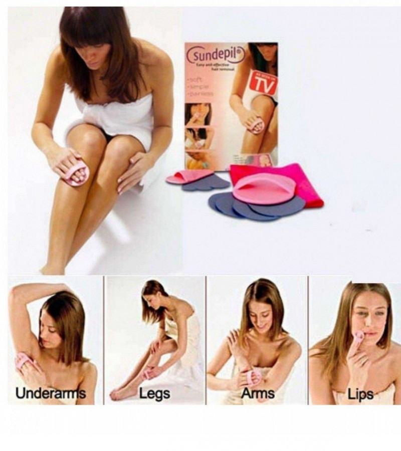 Hair Removing Pads For Women - Covered With Small Crystals