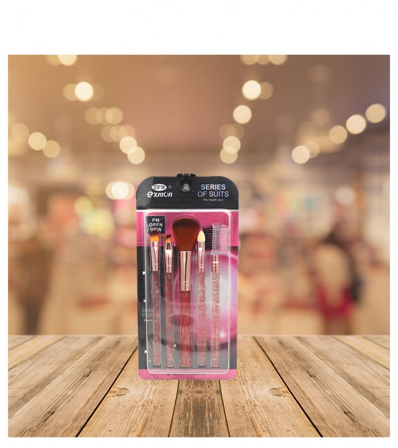 Makeup Brushes Kit Red Glitter  FM1787