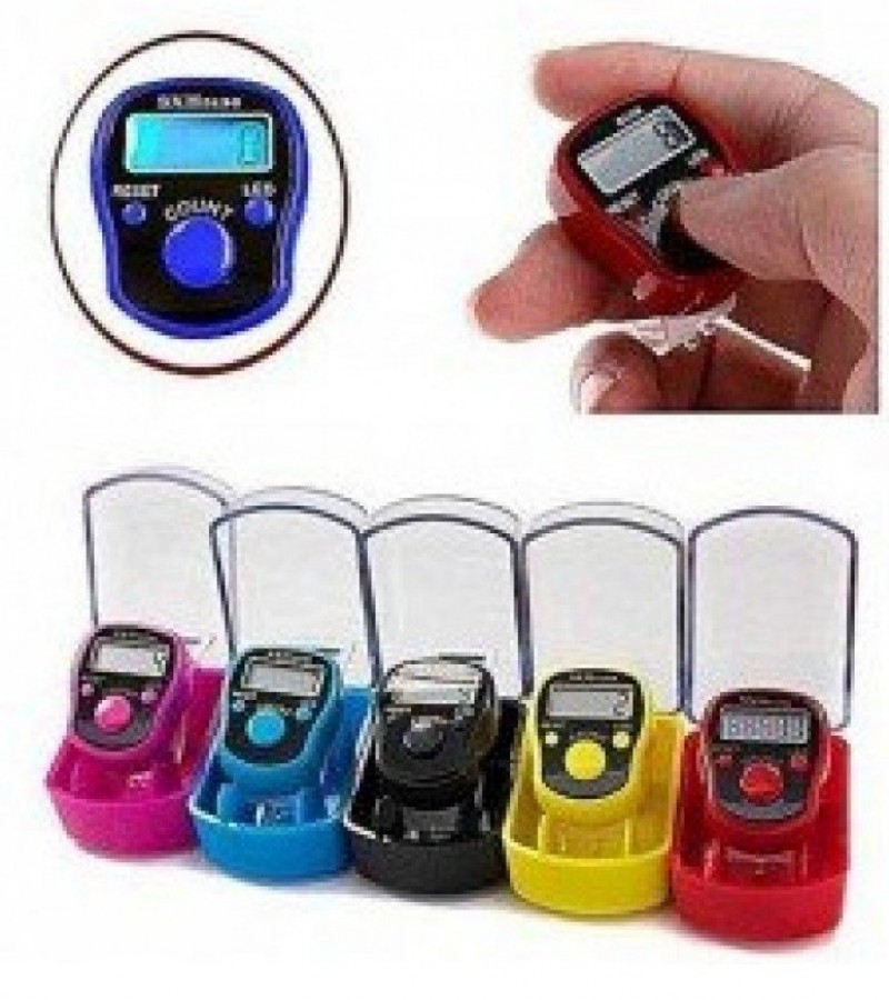 Pack Of 5 Digital Finger Counter Tasbeeh - LED Light