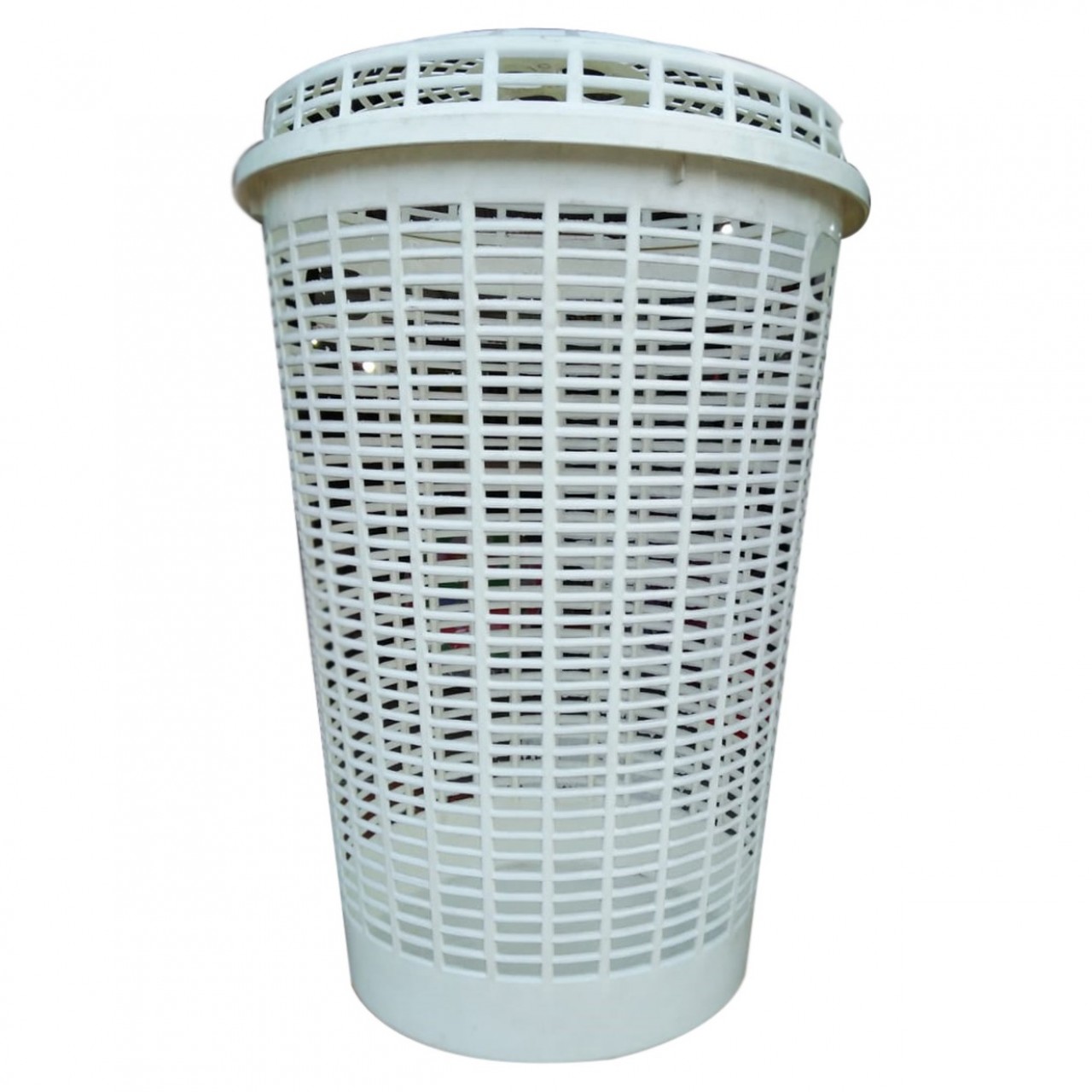 Plastic Basket With Top Lid For Storage