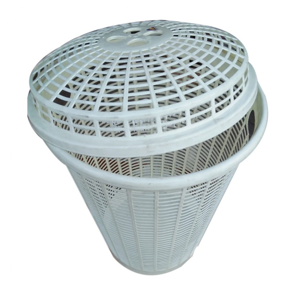 Plastic Basket With Top Lid For Storage
