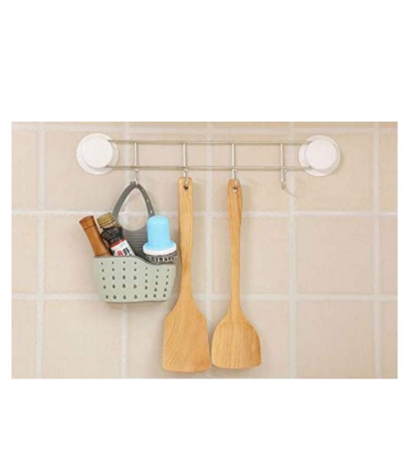 Sink Shelf Soap Sponge Drain Rack Bathroom Holder Kitchen Storage Suction Cup Kitchen