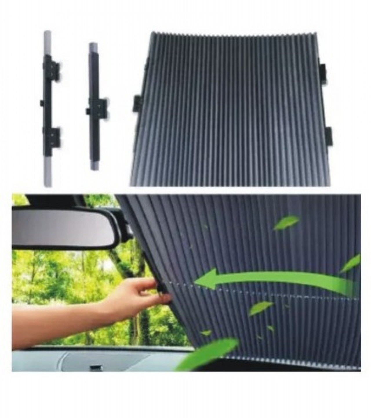 Auto Universal Car Retractable Windshield Sun Shade For Car 45cm