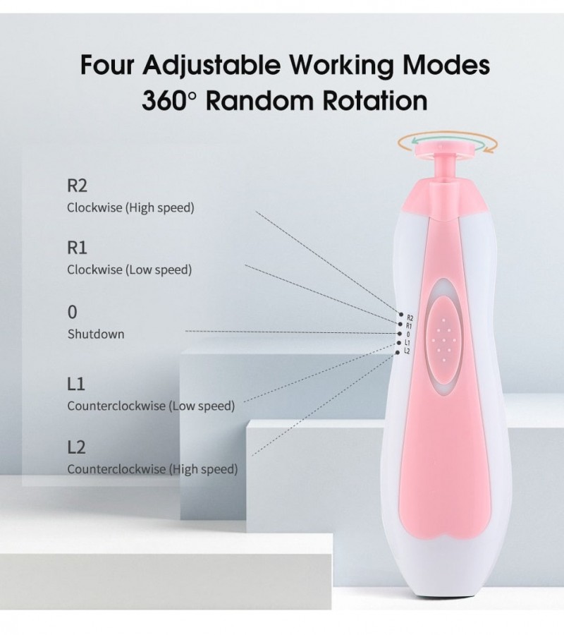 Baby Nail Clippers Safe Electric Baby Nail Trimmer, Baby Nail File Kit Born