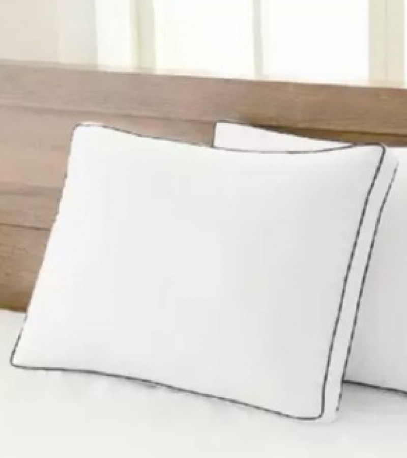 Siesta Soft Pillow-White With Double Piping