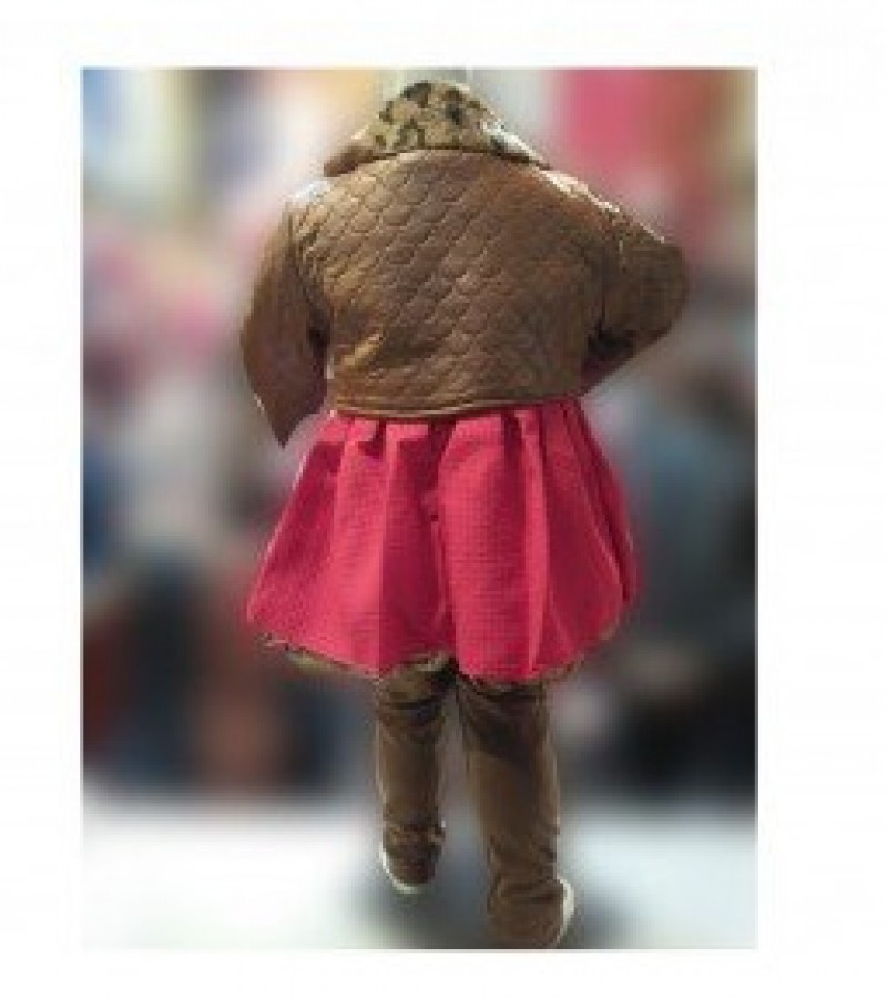 3 In 1 Coat, Tights & T-Shirt For Girls - 1 To 3 Years