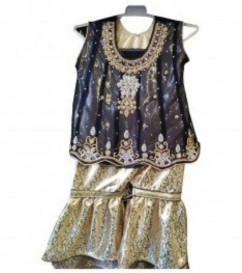 Beautiful Mehndi Gharara For Girls - 1 To 5 Years