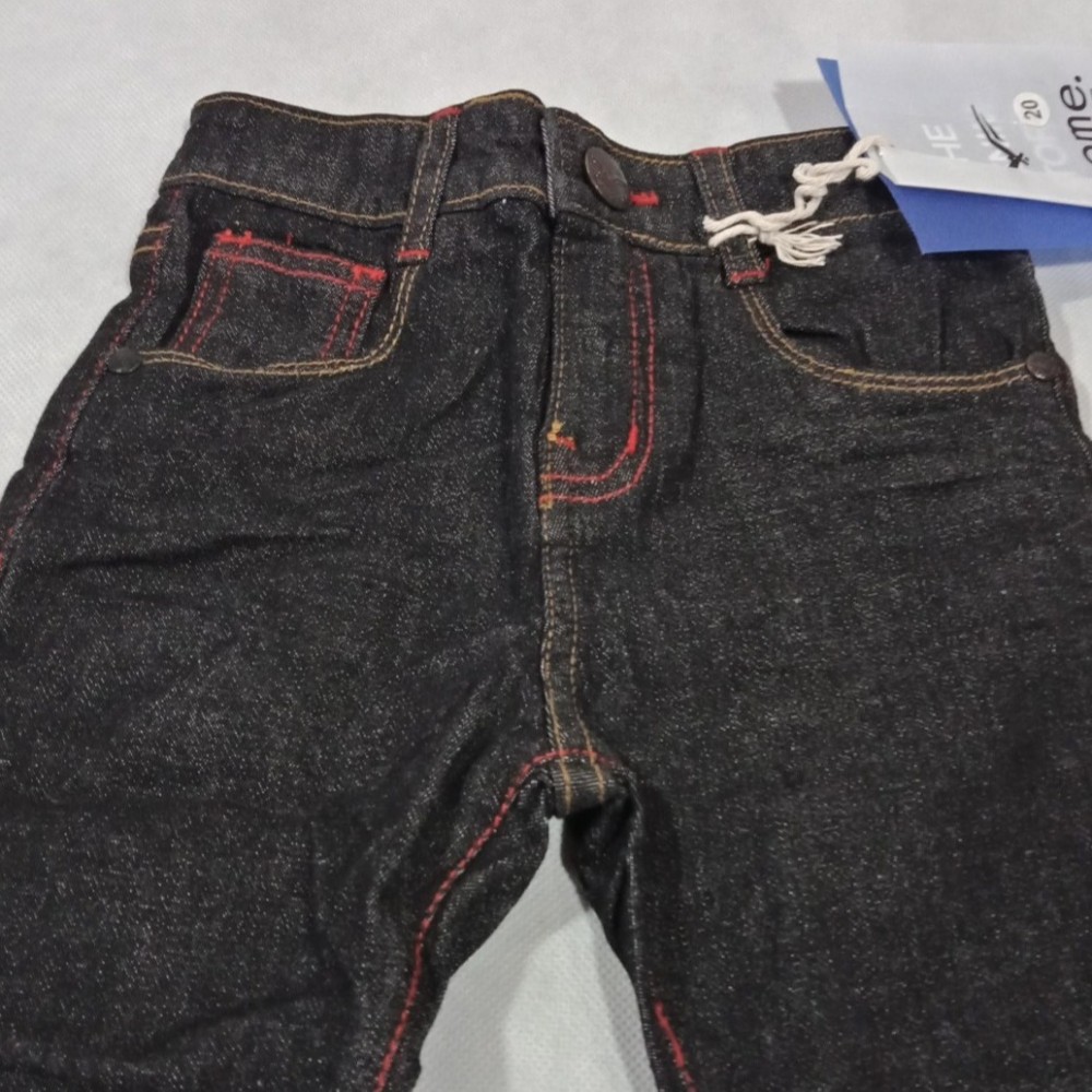 Charcoal Dark Grey Denim Pant For Boys