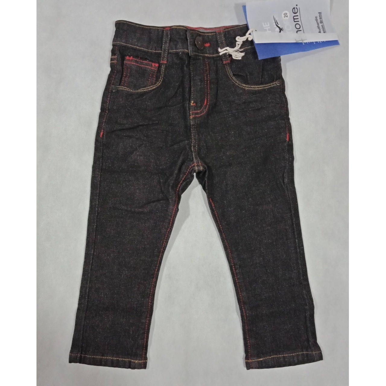 Charcoal Dark Grey Denim Pant For Boys