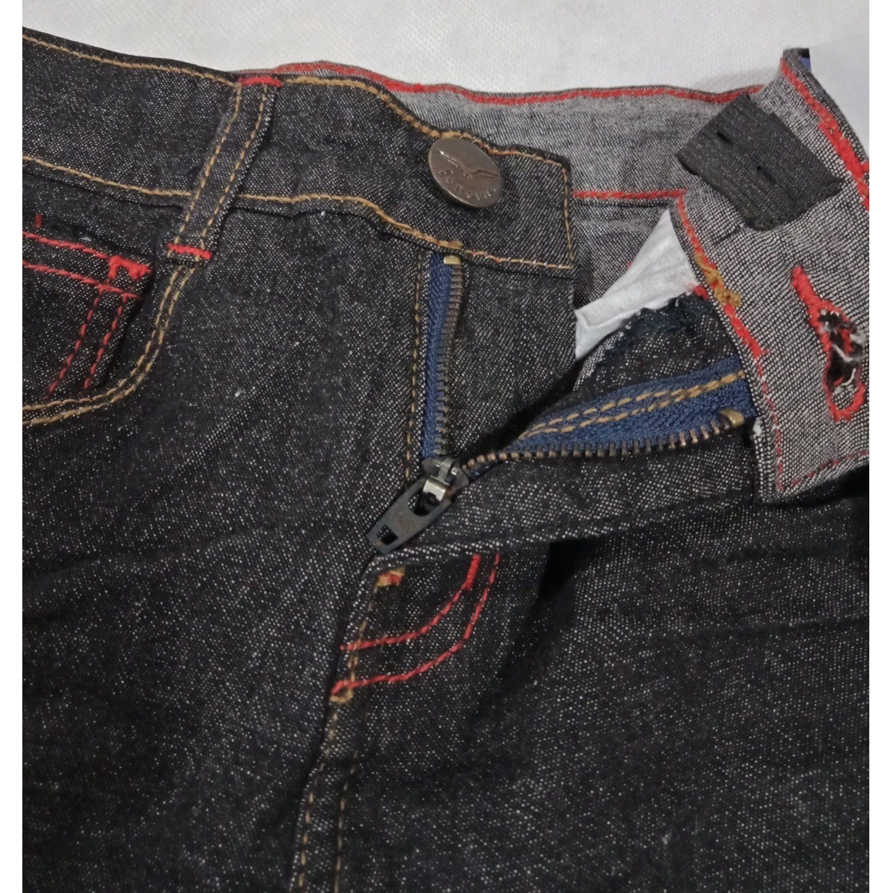 Charcoal Dark Grey Denim Pant For Boys