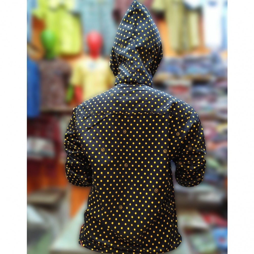 Child Zone Camel Hoodie Casual Shirt For Boys - 5 To 15 Years