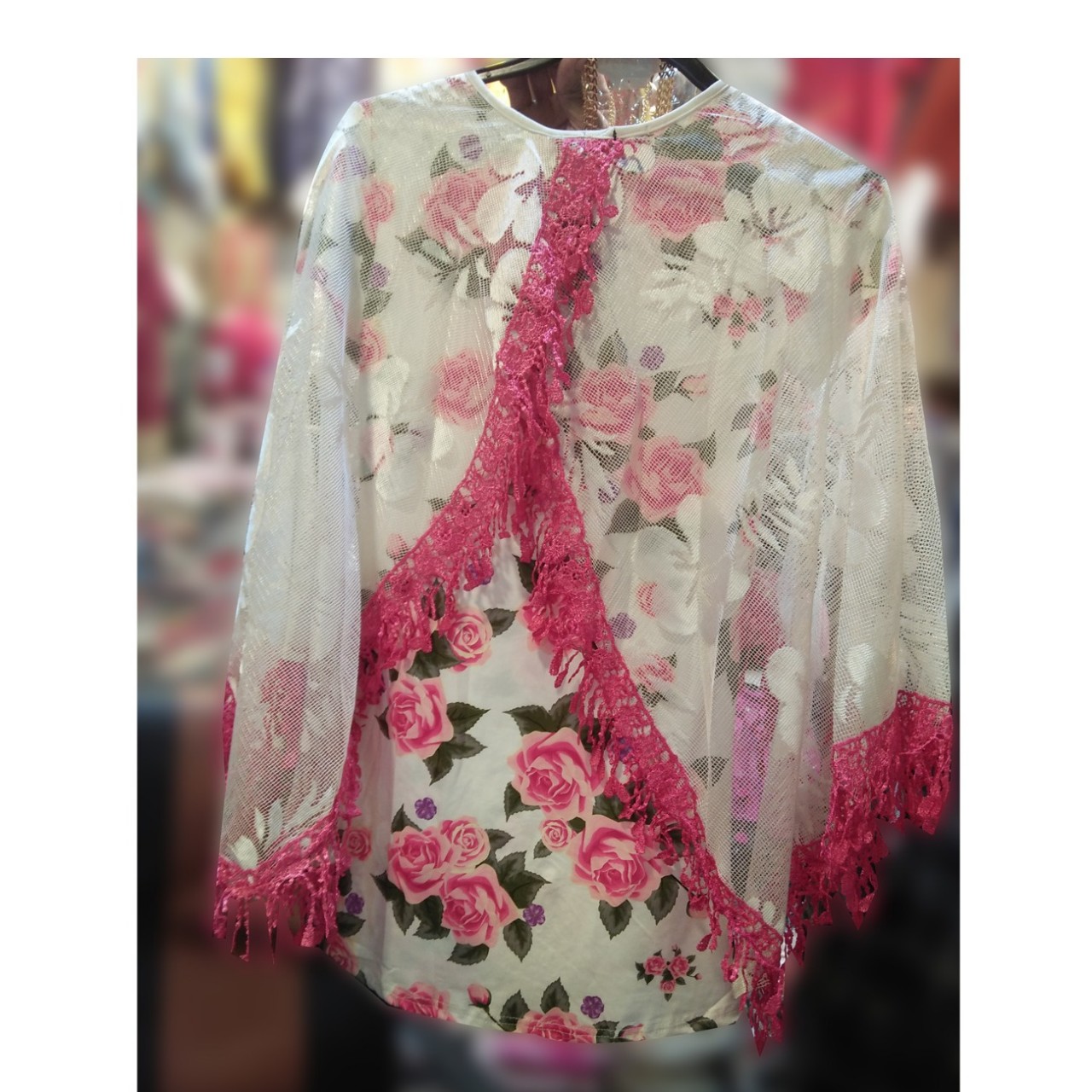 Elegant Long Top With Necklace For Girls - 5 to 13 Years