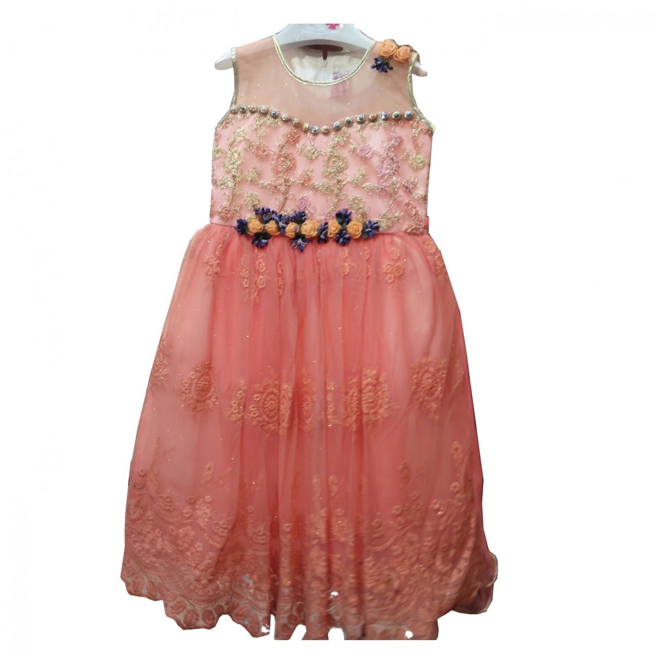 Gorgeous Barbie Frock With Inner Tights For Little Girls To