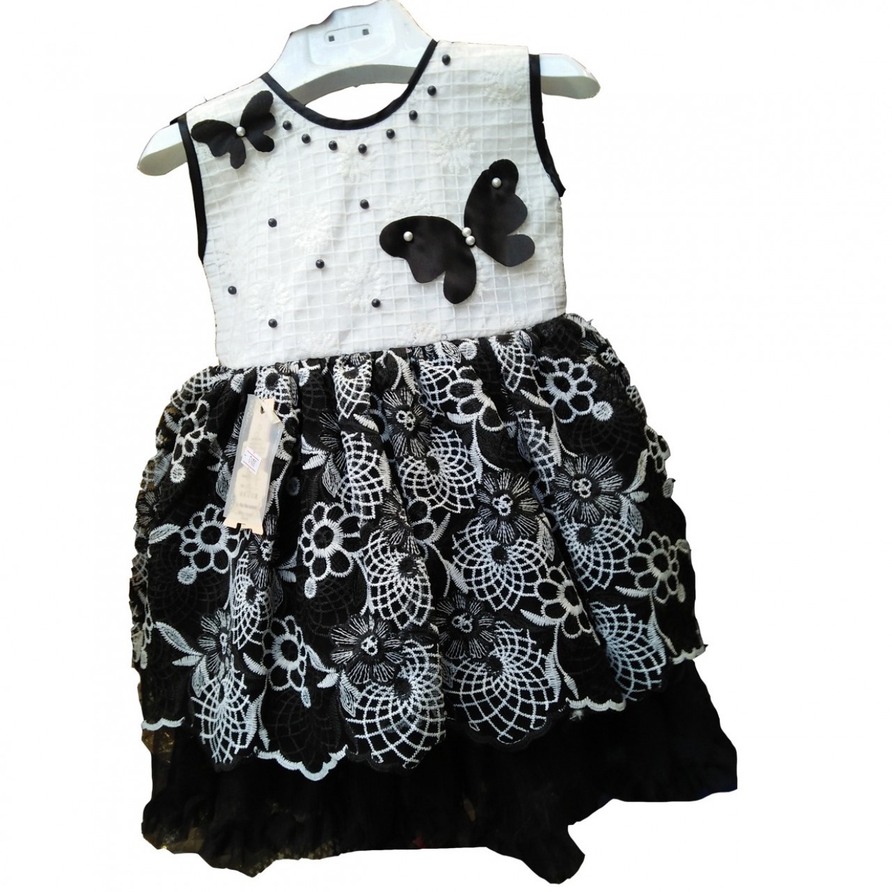 Gorgeous Butterfly Frock With Inner Tights For Little Girls - 1 To 3 Years﻿