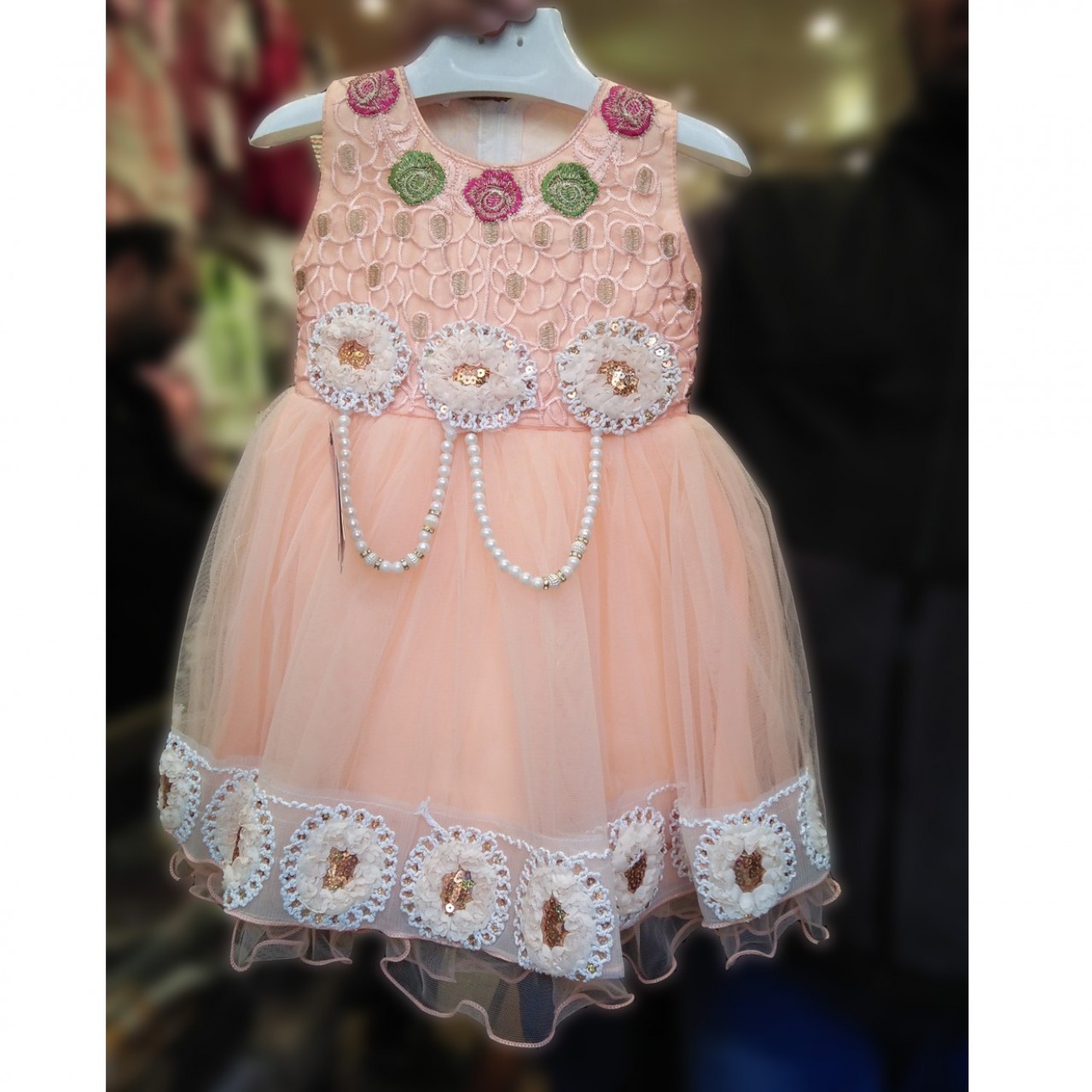 Gorgeous Party Frock With Inner Tights For Cute Girls - 1 To 3 Years