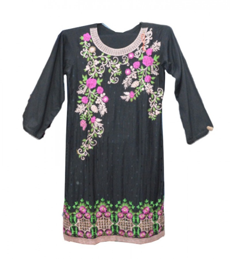 Ladies Lawn 3 Piece Suit Black