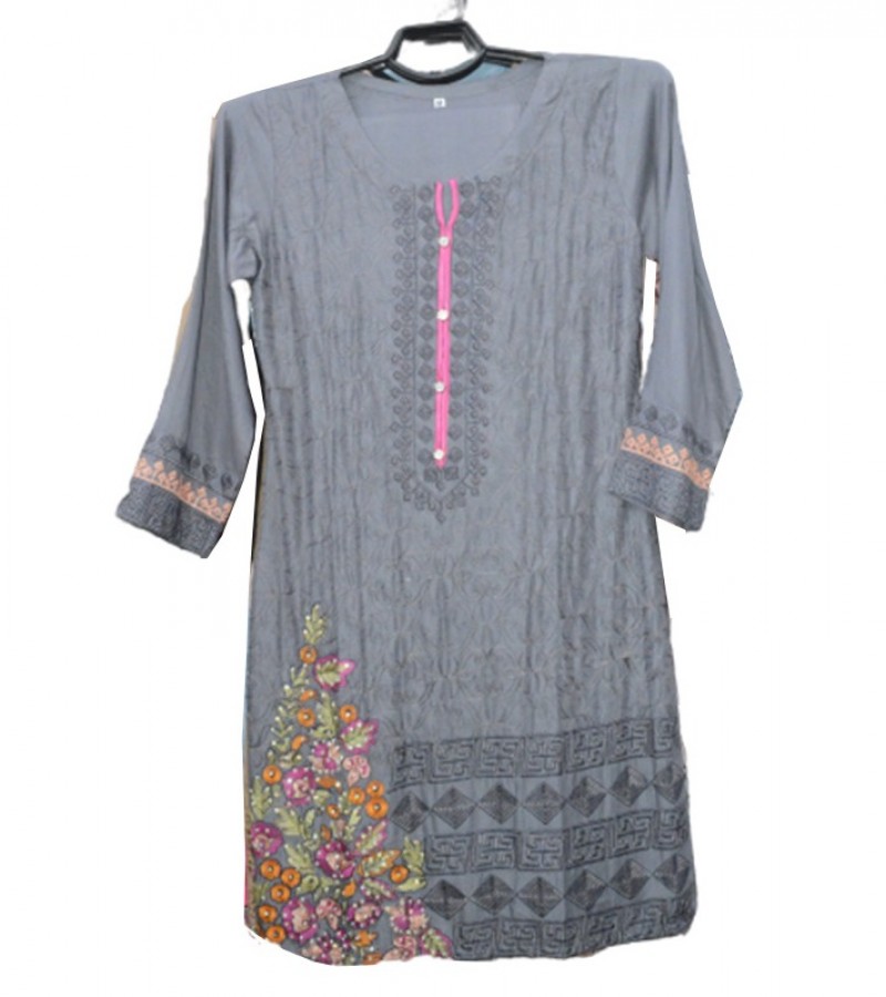 Ladies Lawn 3 Piece suit Gray