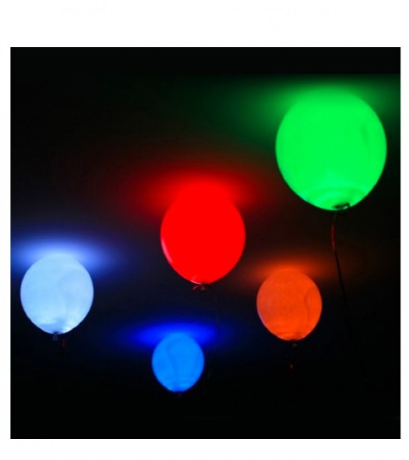 LED Light Up Glowing Balloons baloon led Glow in the Party Decoration Wedding Birthday - Pack of 5
