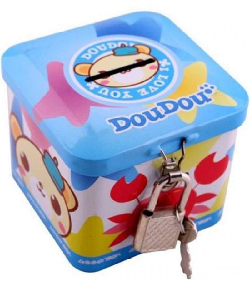 Money Box - Metal - Blue
