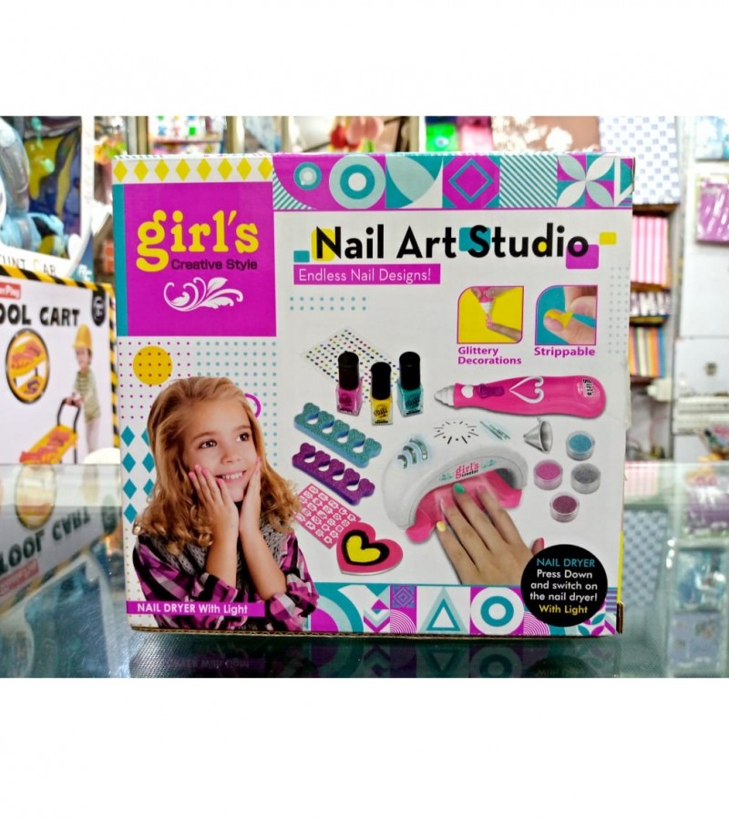 Nail Art Studio for Children Girls Nail Salon Games Kids Manicure - Main Image
