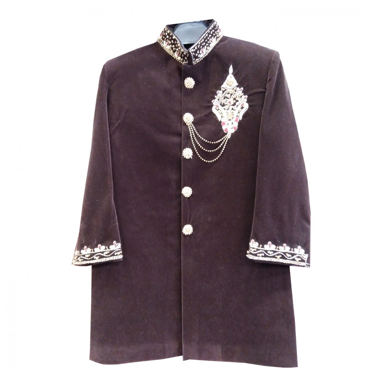 Readymade Velvet Sherwani For Boys - 1 To 13 Years﻿