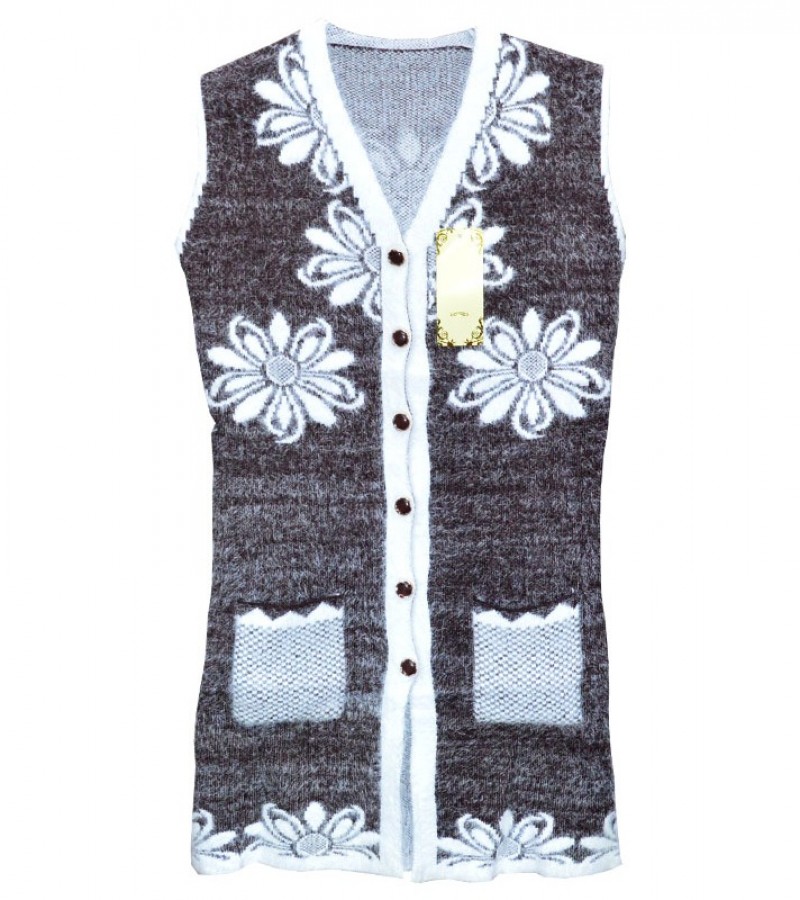 WC2018	Sleeve less Sweater For Girls