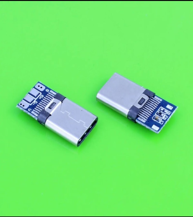 10 Pieces USB 3.1 Type C USB-C Male welding soldering Plug Connector SMT type