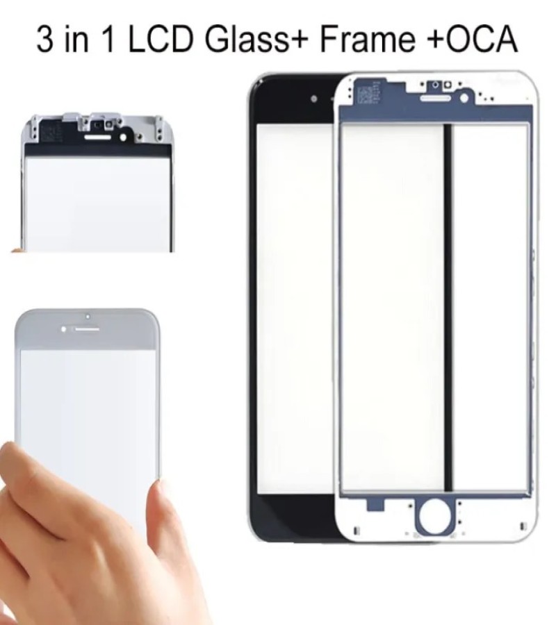Apple IPhone 7G / 7Plus / 6G / 6S / 6 Plus / 6s Plus OCA + Touch Glass + Frame Digitizer Replacement(Only Touch Glass Not Panel)
