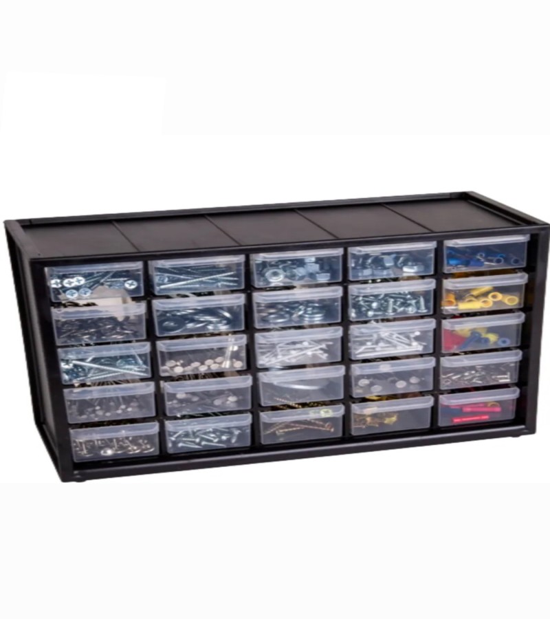 Cabinet 25 Plastic drawer box Electronics Accessories Parts Storage Cabinets Small Parts Organizer Jewelry Box