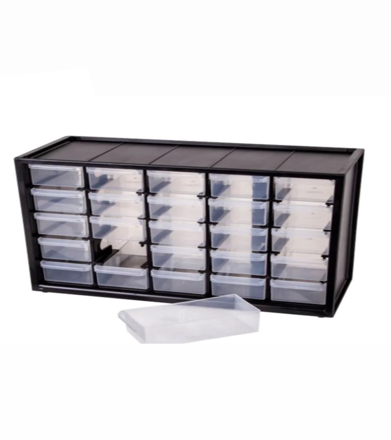 Cabinet 25 Plastic drawer box Electronics Accessories Parts Storage Cabinets Small Parts Organizer Jewelry Box