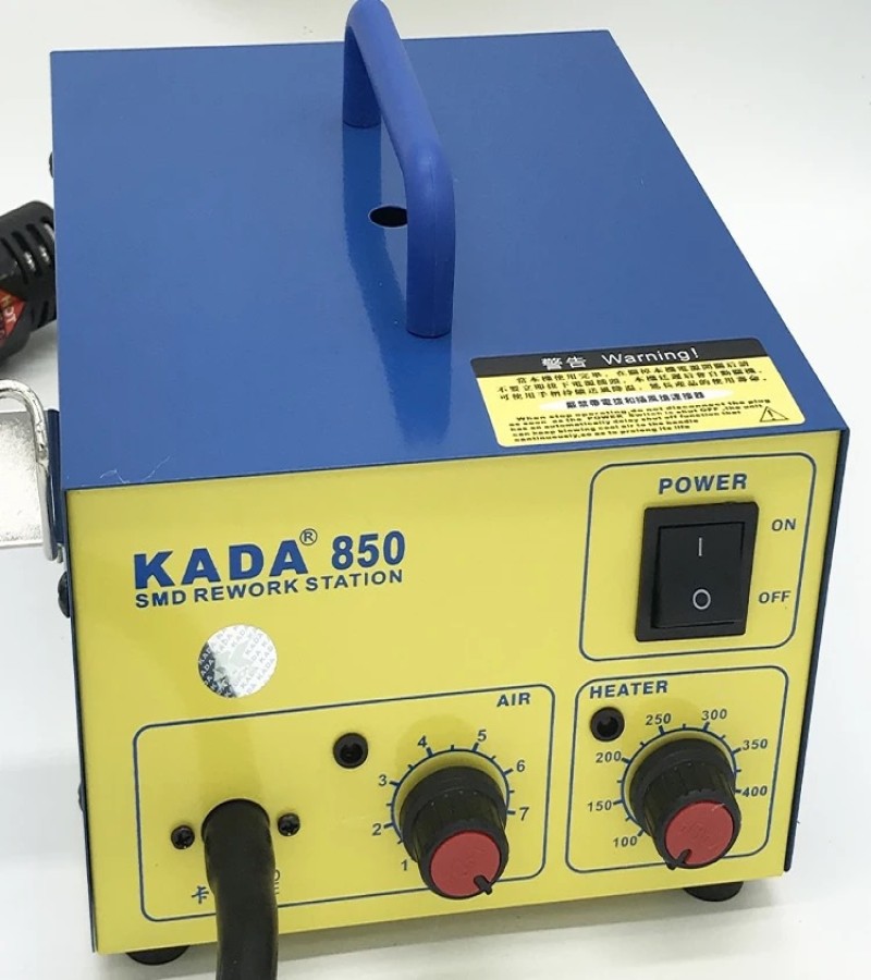 KADA 850 SMD De-soldering Machine, Hot_Air_850, Heat_Gun, SMD Re-soldering Station 850 Model, Soldering Station