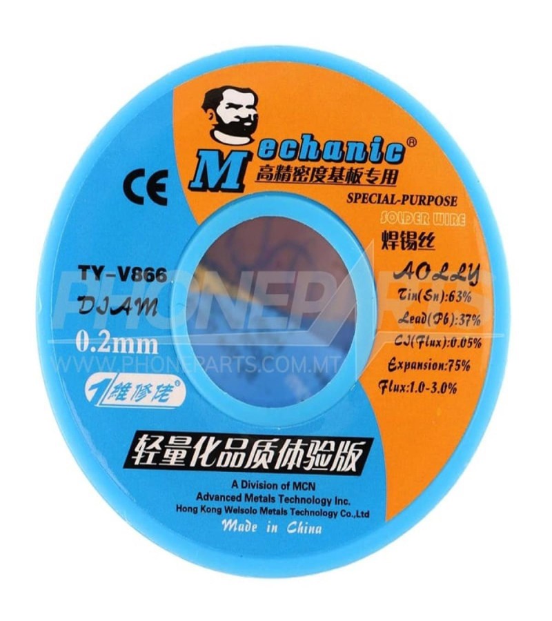 Mechanic TY V866 40GM 0.3MM/0.4mm/0.5MM Solder Wire High Quality
